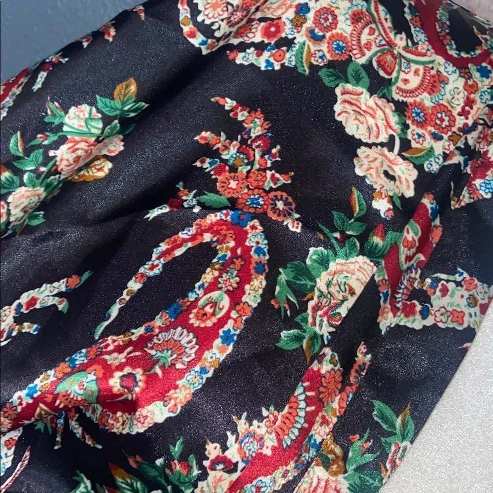 Vintage Victoria's Secret Floral Print kimono style Robe one size